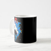 Mug Christmas Shark Shirt Xmas Funny Santa Shark (Devant gauche)