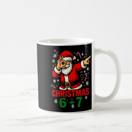 Mug Christmas Shirt - Funny Dabbing Santa 6 7 Meme (Droite)