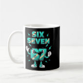 Mug Christmas Six Seven 67 Funny 6-7 Meme Retro Cartoo (Gauche)