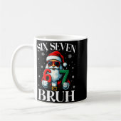 Mug Christmas Six Seven Bruh Meme 6 7 Slang Cool Santa (Gauche)