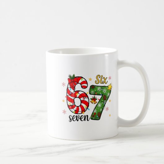 Mug Christmas Six Seven Funny Trendy 6 7 Viral Meme (Droite)