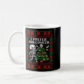 Mug Christmas Skeleton I Prefer Halloween Ugly Christm (Gauche)