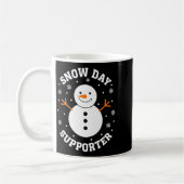 Mug Christmas Snow Day Suprter Snowflake Snowman Funny (Gauche)