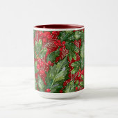Mug Christmas Snow Holly (Centre)