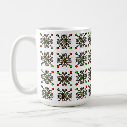 Mug Christmas Snowflake Mandala (Gauche)