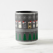 Mug Christmas Snowflakes, Santa Dog, Tree (Centre)