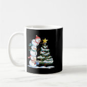 Mug Christmas Snowman Christmas Tree Funny Snowman Lov (Gauche)