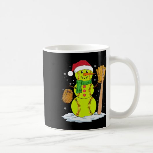 Mug Christmas Snowman Softbyll Pitcher Boys Kids Teens (Droite)