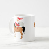 Mug Christmas Snowy Santa Riding Horse Xmas Ugly (Devant gauche)