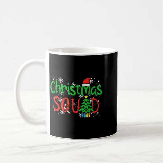 Mug Christmas Squad Family Xmas Crew Men Women Boys Gi (Gauche)