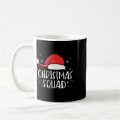 Mug Christmas Squad Light Red Santa Hat Family Matchin (Gauche)