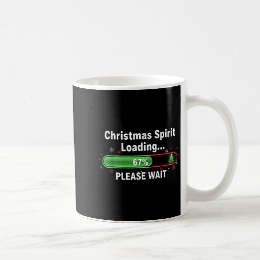 Mug Christmas Srit Loading 67 Percent Funny Tee (Droite)