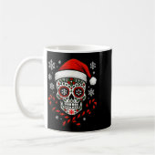 Mug Christmas Sugar Calavera Skull Santa Hat Candy Can (Gauche)
