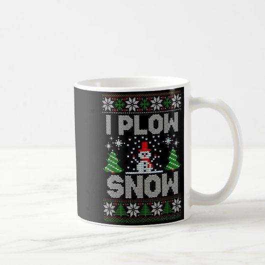 Mug Christmas Sweater I Plow Snow Matching Couples Paj (Droite)