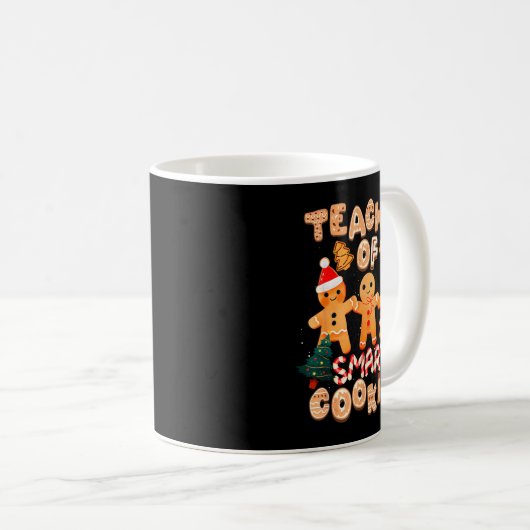 Mug Christmas Teacher Cute Gingerbread Cookies Funny H (Devant droit)