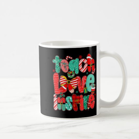 Mug Christmas Teacher Teach Love Insre Xmas Vibes (Droite)