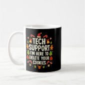 Mug Christmas Tech Suprt Here To Delete Cookies Xmas M (Gauche)