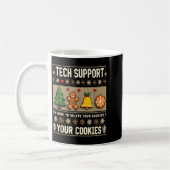 Mug Christmas Tech Suprt Here To Delete Cookies Xmas M (Gauche)