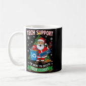 Mug Christmas Tech Suprt Here To Delete Funny Cookies (Gauche)