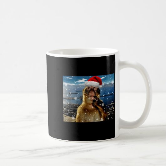 Mug Christmas Thinking Monkey Meme Brainrot Xmas Gift  (Droite)