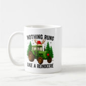 Mug Christmas Tractor Farm Nothing Runs Like A Reindee (Gauche)