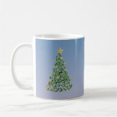 Mug Christmas Tree Abstract Design (Gauche)