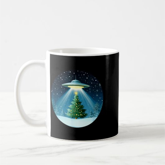 Mug Christmas Tree Beamed By Ufo For Interstellar Holi (Gauche)