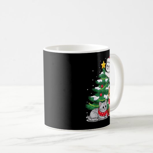 Mug Christmas Tree Cats Xmas  (Devant droit)