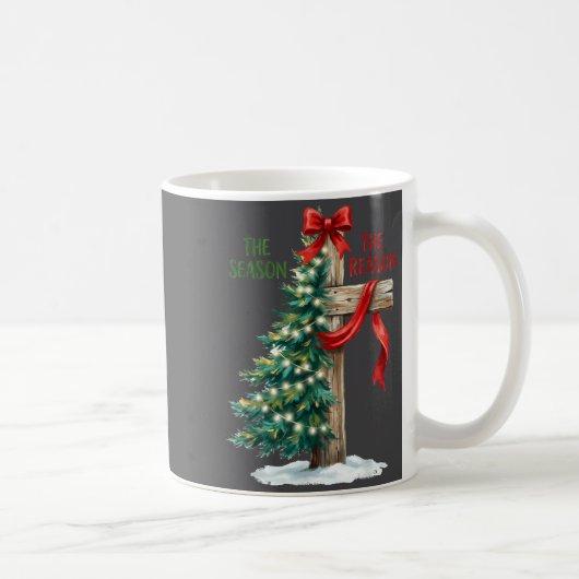 Mug Christmas Tree The Season Jesus Cross The Reason X (Droite)