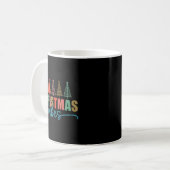 Mug Christmas Vibes Colorful Holiday Trees Design Todd (Devant gauche)