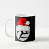 Mug Christmas Volleyball Ball Santa Hat Xmas Matching  (Gauche)