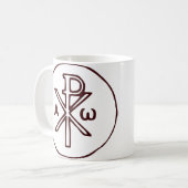 Mug Christogramme sacré Chi-Rho Beaux-Arts (Devant gauche)