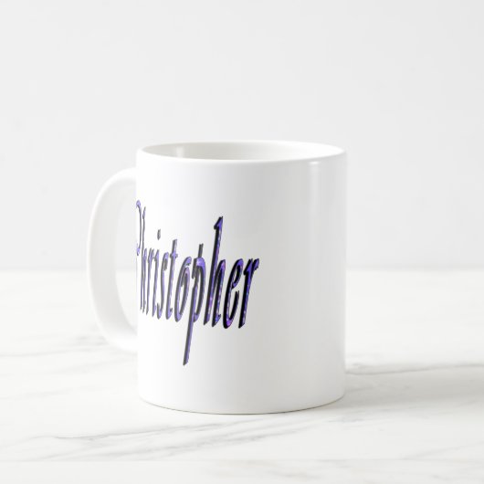 Mug Christopher, Nom, Logo, (Devant gauche)