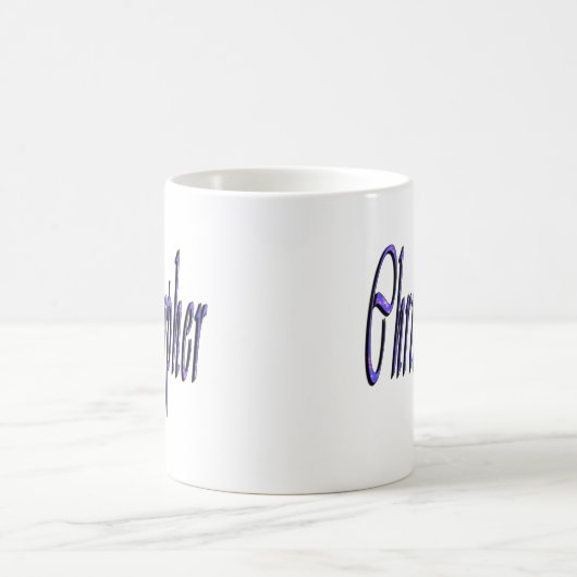 Mug Christopher, Nom, Logo, (Centre)