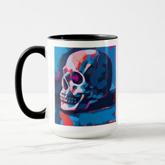 Mug Chromatic Skull Painting (Gauche)