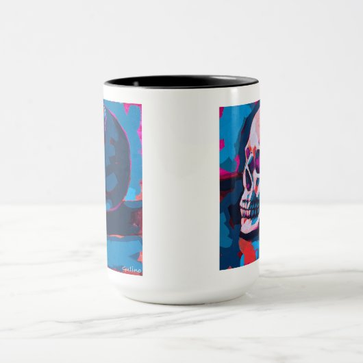 Mug Chromatic Skull Painting (Centre)