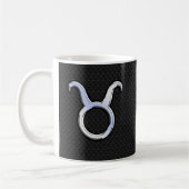 Mug Chrome Argent Comme Taurus Zodiac Panneau Décor (Gauche)