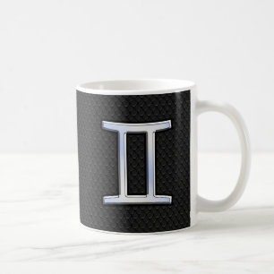Mug Chrome moderne comme Gemini signe Zodiac