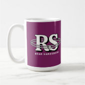 Mug Chrome Orbite Monogramme Initiales Toute Couleur I (Gauche)