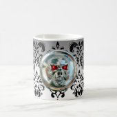 MUG CHROME SKULL RIDERS BLANC BLACK DAMASK (Centre)