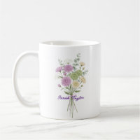 Chrysanthème personnalisé fleur de naissance sur m