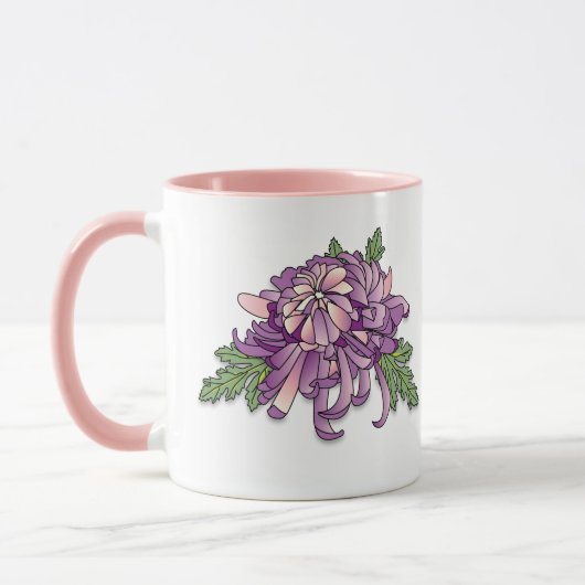 Mug Chrysanthème pourpre (Gauche)