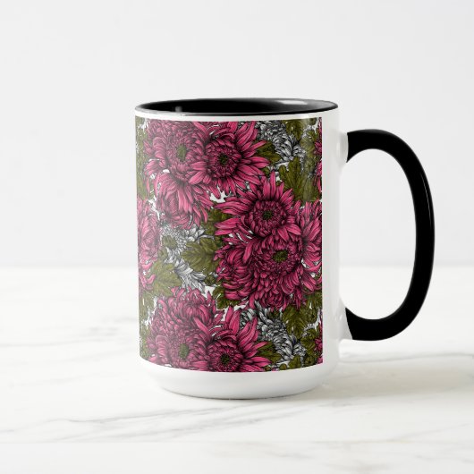 Mug Chrysanthème rose (Droite)