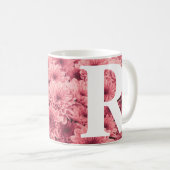 Mug Chrysanthème rose monogramme (Devant droit)