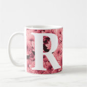 Mug Chrysanthème rose monogramme (Gauche)