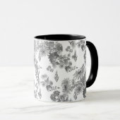 Mug Chrysanthèmes Lilac, boue aquarelle (Devant droit)