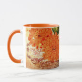 Mug Chrysanthèmes vintage d'automne (Gauche)