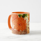 Mug Chrysanthèmes vintage d'automne (Devant gauche)