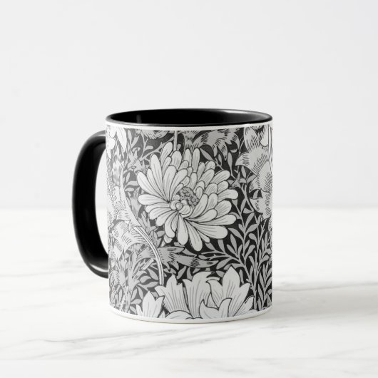 Mug Chrysanthemum Gray, William Morris (Devant gauche)