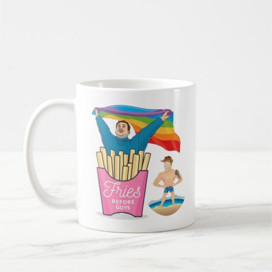 Mug CHUBBY CHASER LGBT Gay pride Funny Twink Cadeau (Gauche)